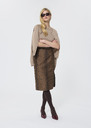 Jupe Jaden beige en jacquard léopard Cactus, Noisette TARA JARMON