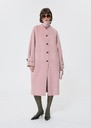 Manteau Mahe rose pâle en laine double face Blush, Gris TARA JARMON