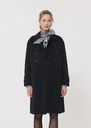 Manteau Maeline noir en laine double face Noir TARA JARMON