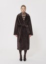 Manteau Michelle marron en fausse fourrure Chocolat TARA JARMON