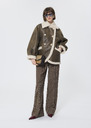 Manteau Misha marron en peau lainée Chocolat TARA JARMON