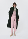 Manteau Matthew vert en drap de laine Chocolat, Vert anglais TARA JARMON