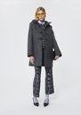 Manteau Manoelli gris en drap de laine Gris TARA JARMON