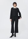 Pantalon Patrick noir en toile compacte Noir TARA JARMON