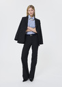 Pantalon Poupee bleu nuit en laine froide Grenat, Nuit, Taupe TARA JARMON