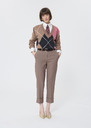 Pantalon Philippa beige en laine froide Grenat, Taupe TARA JARMON