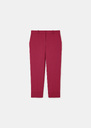 Pantalon Philippa rouge en laine froide Grenat, Taupe TARA JARMON