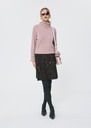 Pull Palia rose pâle en laine merinos et alpaga Blush, Jaune citron, Nuit TARA JARMON