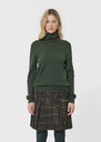 Pull Palma vert en laine merinos Cafe au lait, Vert TARA JARMON