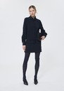 Robe Ruth bleu nuit en crêpe Nuit TARA JARMON