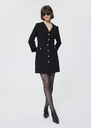 Robe Rosari noire en crêpe Noir TARA JARMON