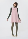 Robe Roch rose pâle en toile double Blush, Nuit TARA JARMON