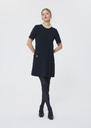 Robe Rosella bleu nuit en crêpe Blush, Nuit TARA JARMON