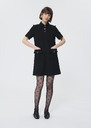 Robe Roanne noire en crêpe Noir TARA JARMON
