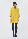 Robe Ross jaune citron en crêpe fluide Cactus, Grenat, Jaune citron TARA JARMON
