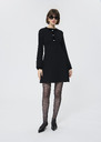 Robe Rosema noire en crêpe Noir TARA JARMON