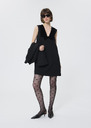 Robe Rusane noire en crêpe Noir TARA JARMON