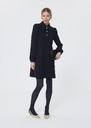 Robe Rolfo bleu nuit en crêpe Ecru, Noir, Noisette, Nuit, Vert TARA JARMON