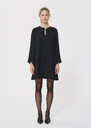Robe Raonie noire en crêpe Noir TARA JARMON