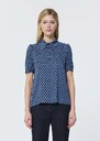 Top Tonino bleu nuit imprimé mini coeurs Ecru, Jaune citron, Noir, Nuit TARA JARMON