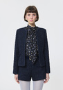 Veste Velvet bleu nuit en tweed irisé Nuit TARA JARMON