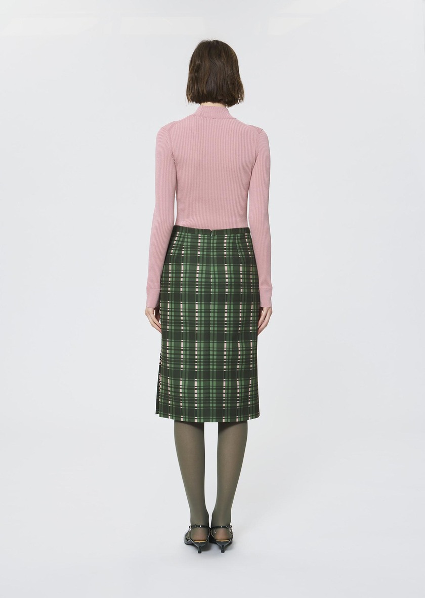Jupe Jaden verte à carreaux écossais Cactus TARA JARMON