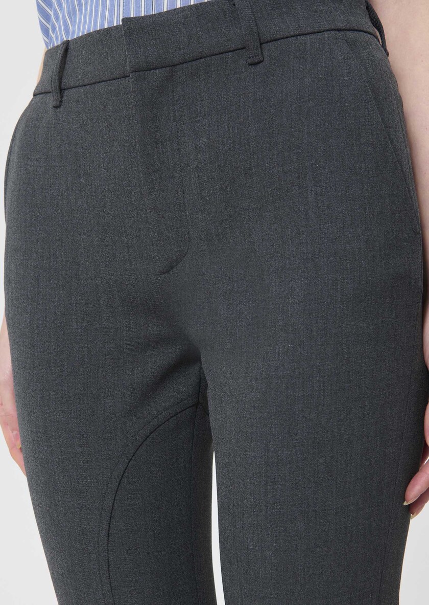 Pantalon Paxton gris en toile double Gris TARA JARMON