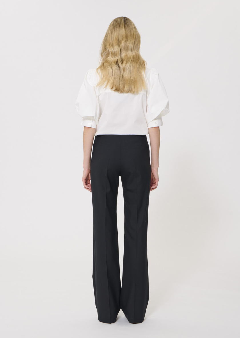 Pantalon Pepino noir en laine froide Noir TARA JARMON