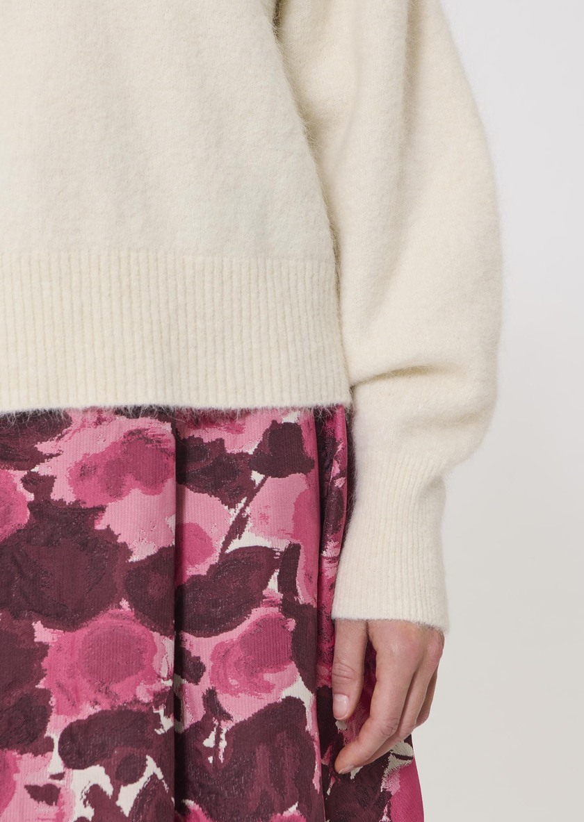 Pull Paz écru en laine et alpaga Ecru TARA JARMON
