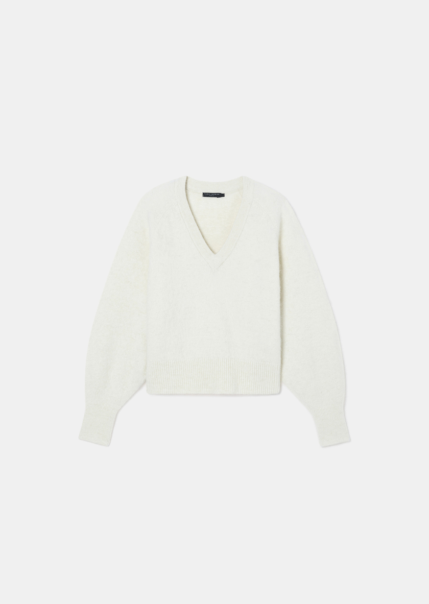 Pull Paz écru en laine et alpaga Ecru TARA JARMON