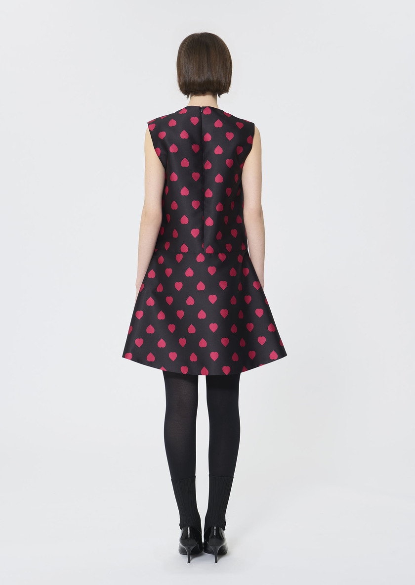 Robe Rumba noire imprimé coeurs Noir TARA JARMON