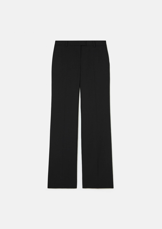 Pantalon Poupee bleu nuit en laine froide Nuit TARA JARMON