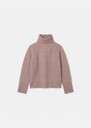 Pull Pocciolia rose pâle en laine et alpaga Blush, Ecru, Horizon, Noir TARA JARMON