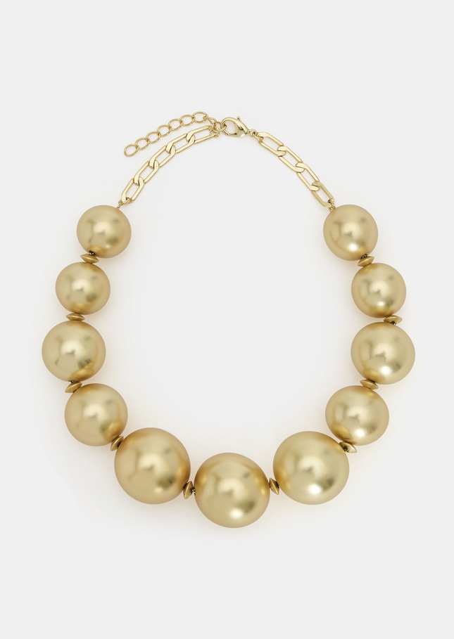 Collier Belladona doré à grosses perles Or TARA JARMON