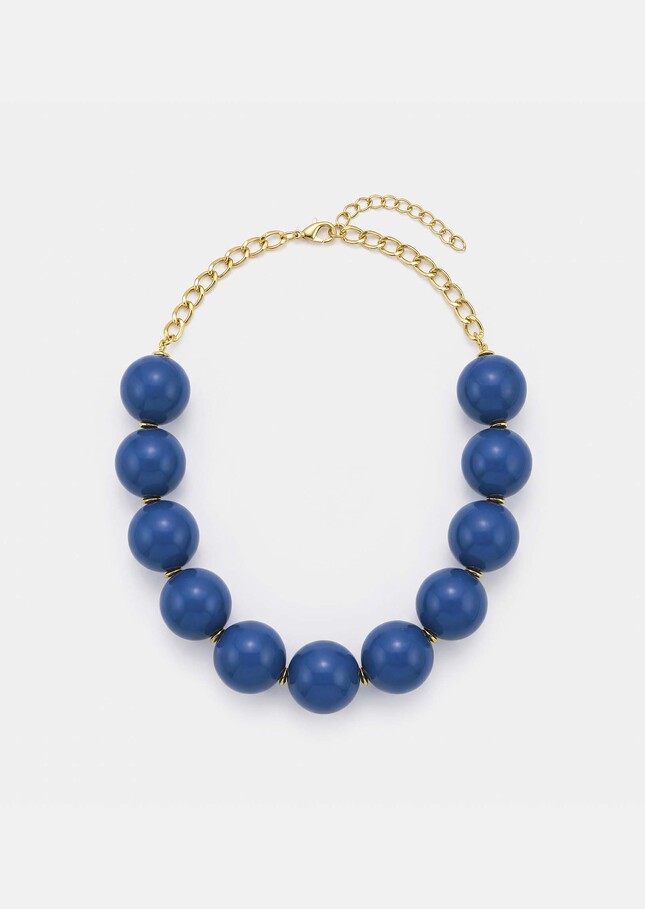 Collier Bellissima bleu à grosses perles Horizon TARA JARMON
