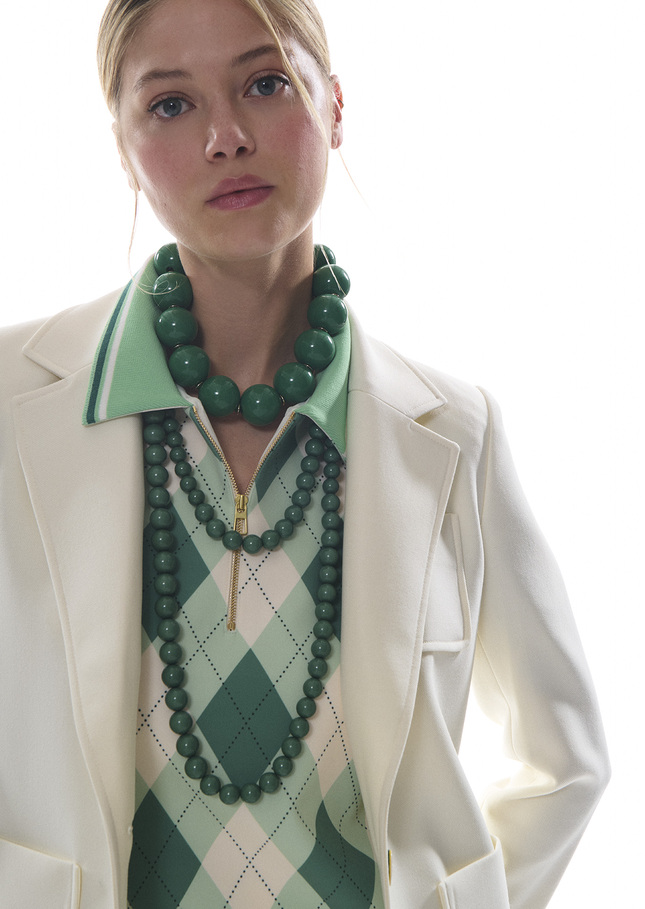 Collier Betty vert à grosses perles Vert TARA JARMON