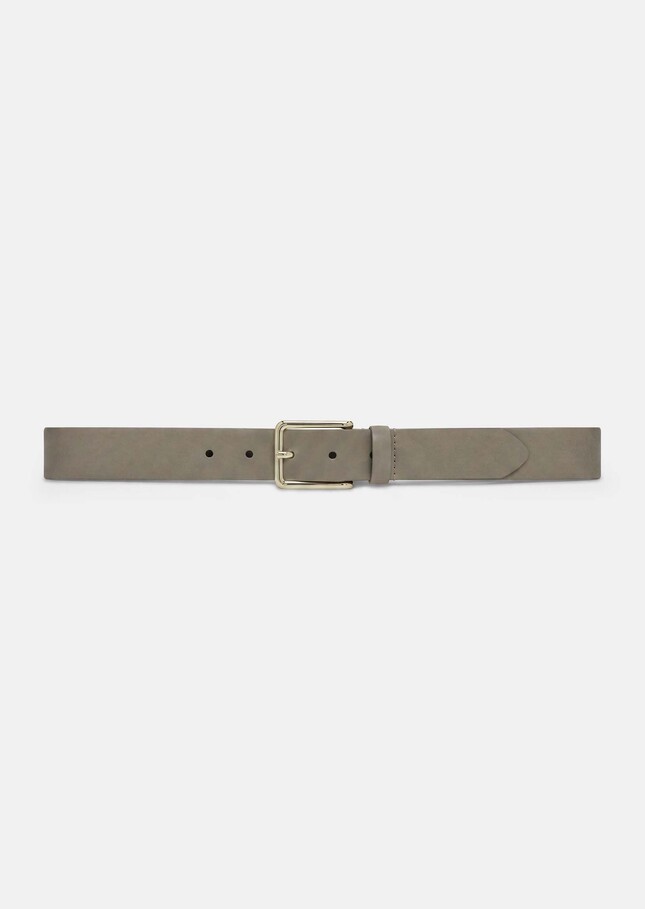 Ceinture Louise écrue en cuir lisse Craie TARA JARMON