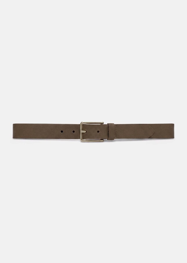 Ceinture Louise beige en cuir lisse Miel TARA JARMON