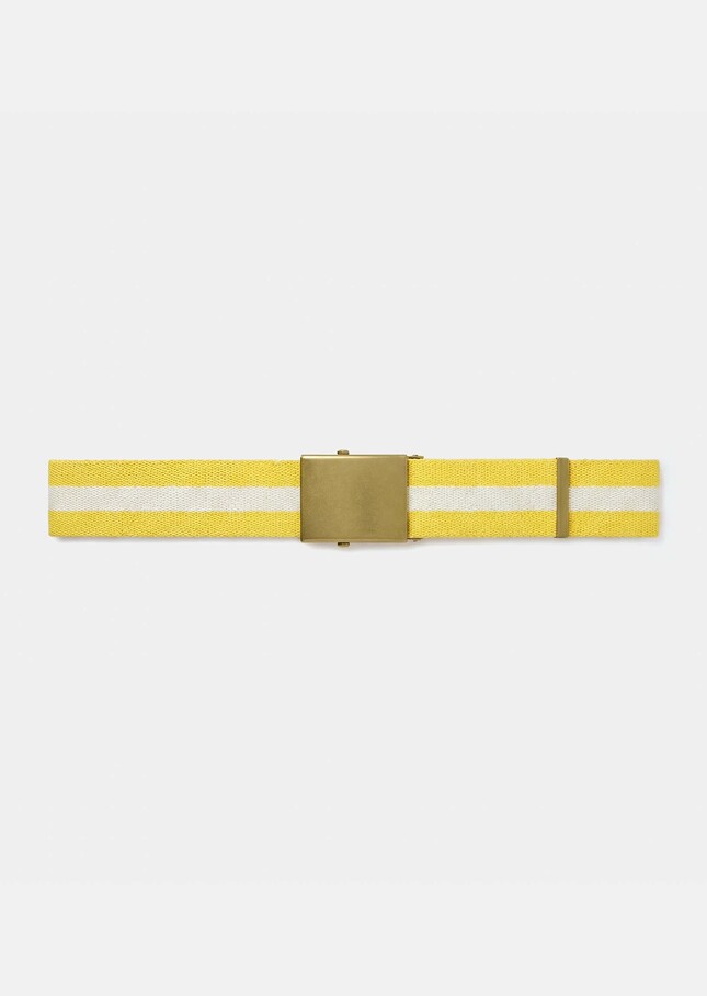 Ceinture Lucas jaune à rayures Mimosa TARA JARMON
