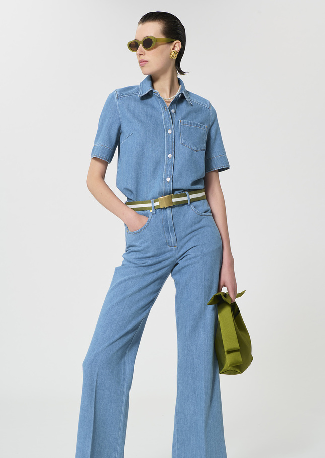 Chemise Cruz bleue en denim Jean TARA JARMON