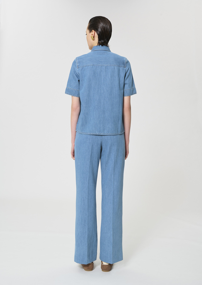 Chemise Cruz bleue en denim Jean TARA JARMON