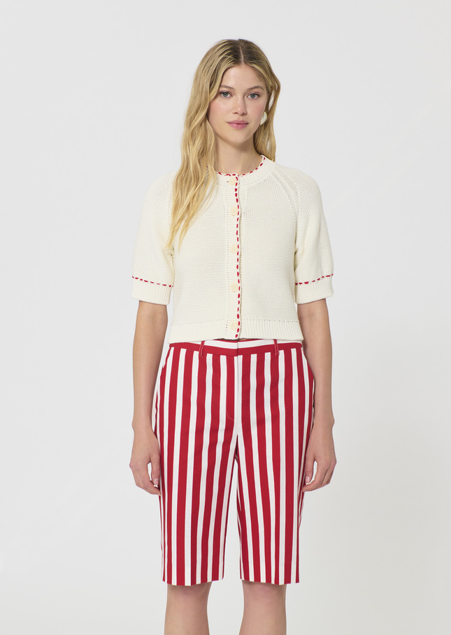 Gilet Gracy écru en coton Ecru TARA JARMON