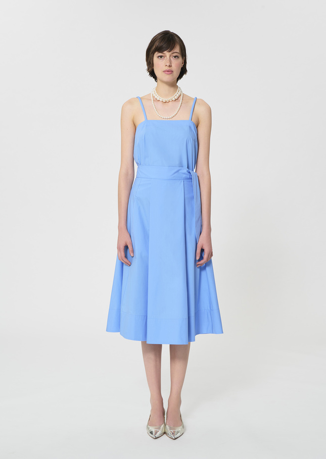 Jupe Jolly bleu ciel en popeline Horizon TARA JARMON