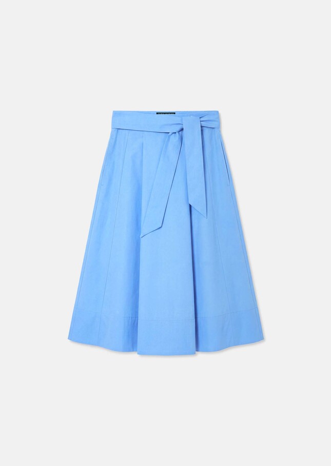 Jupe Jolly bleu ciel en popeline Horizon TARA JARMON