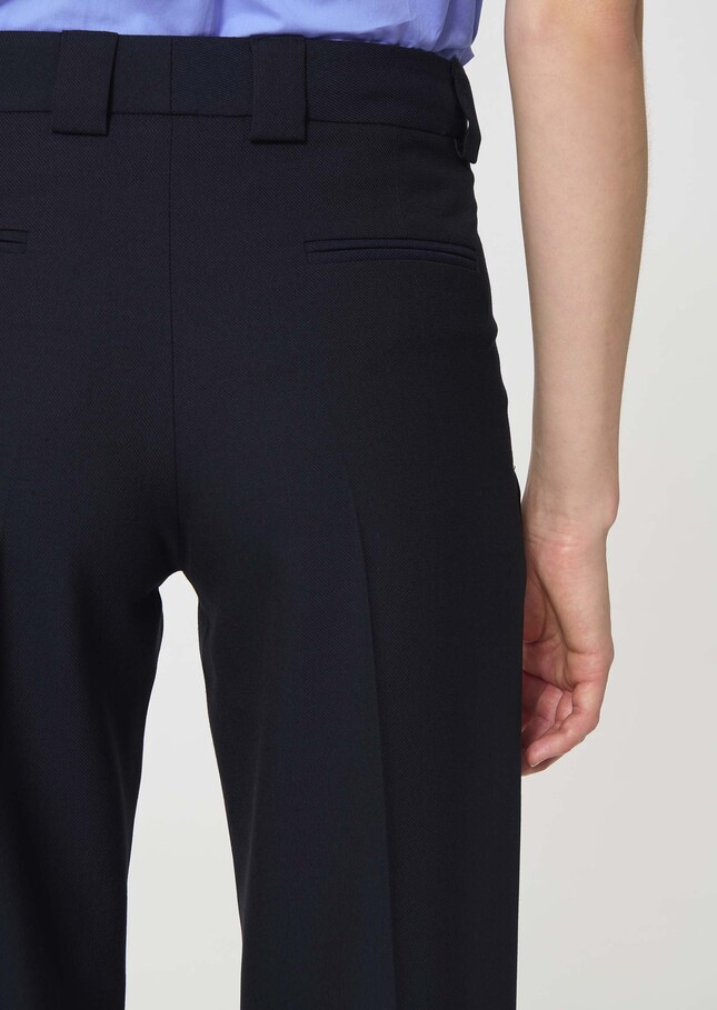 Pantalon Pierrot bleu nuit en toile grain de poudre Nuit TARA JARMON