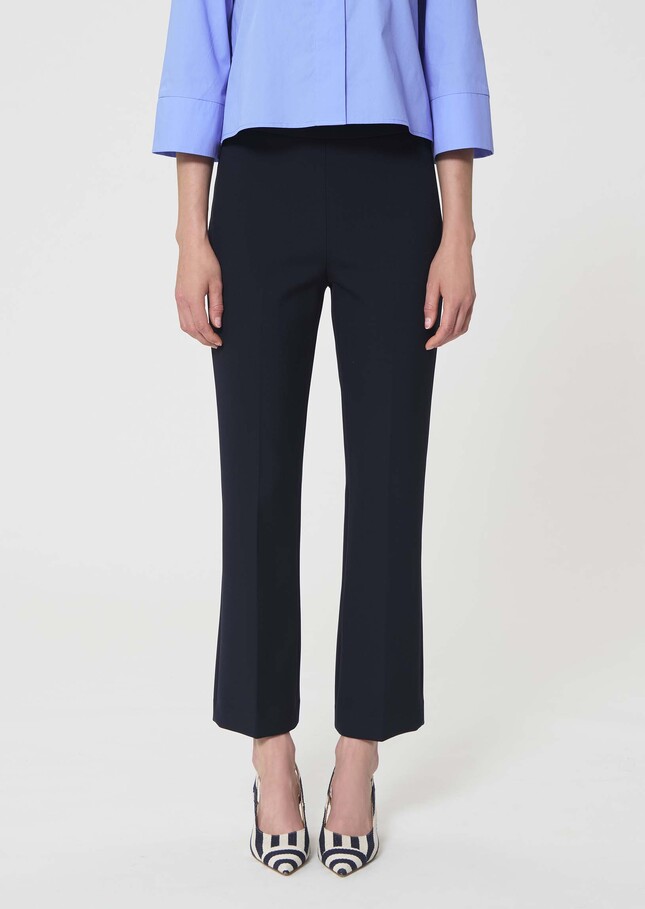 Pantalon Paulin bleu nuit en toile double Nuit TARA JARMON