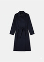 Manteau Martino bleu nuit en laine double face Nuit TARA JARMON