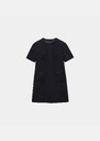 Robe Renata noire en toile double Noir TARA JARMON