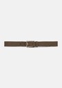 Ceinture Louise beige en cuir lisse Craie, Miel TARA JARMON