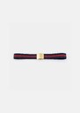 Ceinture Lucas bleu nuit à rayures Mimosa, Nuit, Pomme TARA JARMON